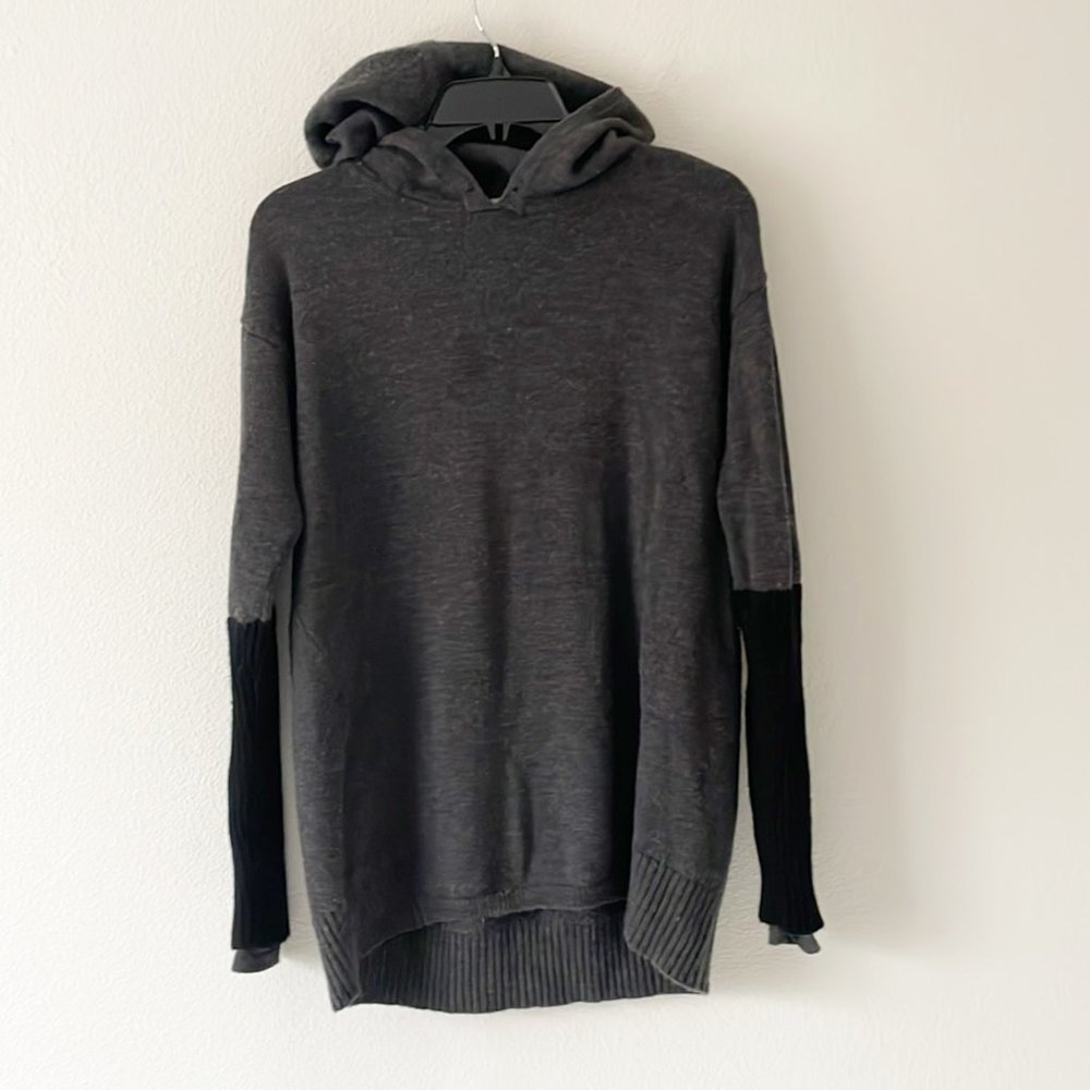 ATHLETA 100% Extra FIne Merino Wool Sweater Hoodie - Picture 3 of 12